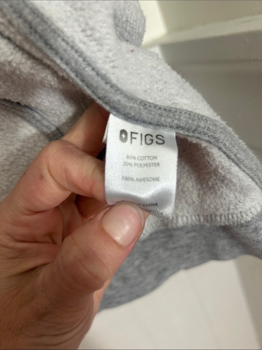 Figs Gray Hoodie Jacket women’s small - Picture 5 of 7